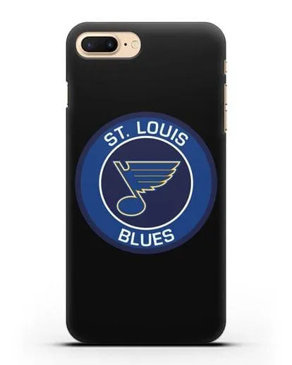 Чеxол с логотипом St. Louis Blues силиконовый для iPhone 7 Plus