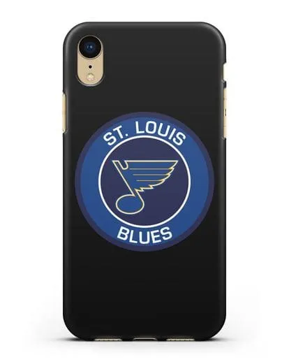 Чеxол с логотипом St. Louis Blues силиконовый для iPhone XR