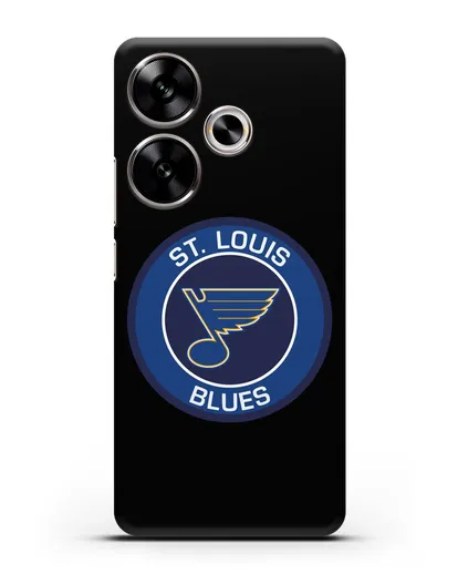 Чеxол с логотипом St. Louis Blues силиконовый для Xiaomi Poco F6