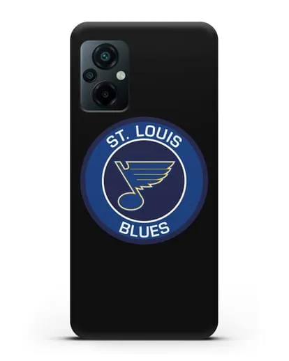 Чеxол с логотипом St. Louis Blues силиконовый для Xiaomi Poco M5