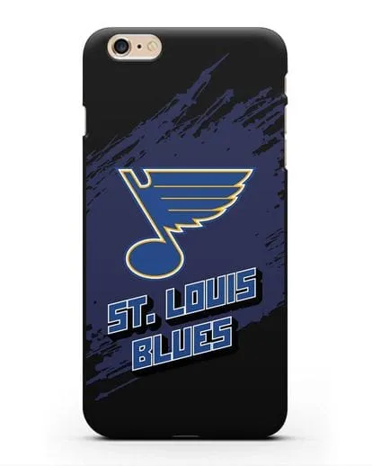 Чехол с надписью ХК Сент-Луис Блюз силиконовый для iPhone 6s Plus