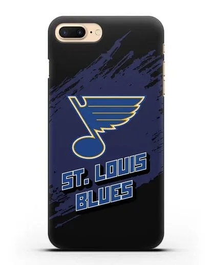 Чехол с надписью ХК Сент-Луис Блюз силиконовый для iPhone 7 Plus