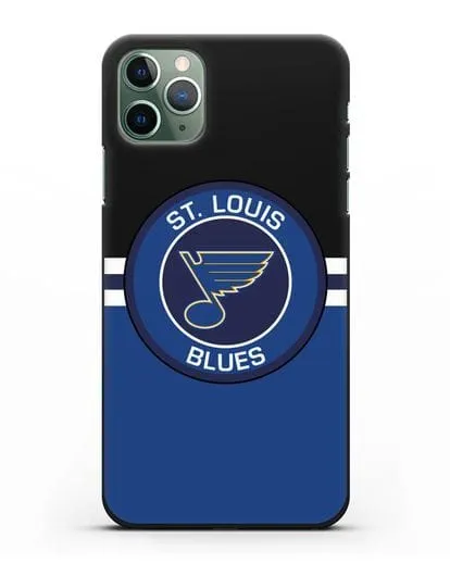 Чехол с символикой St. Louis Blues силиконовый для iPhone 11 Pro