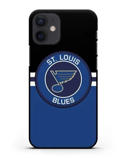 Чехол с символикой St. Louis Blues силиконовый для iPhone 12 mini