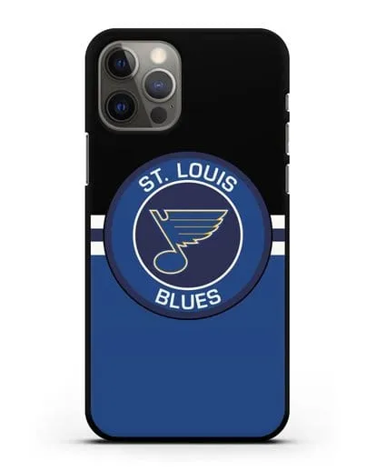 Чехол с символикой St. Louis Blues силиконовый для iPhone 12 Pro
