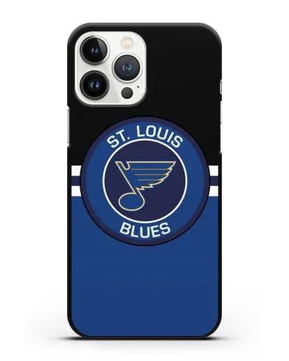 Чехол с символикой St. Louis Blues силиконовый для iPhone 13 Pro Max