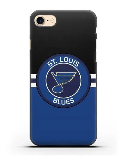 Чехол с символикой St. Louis Blues силиконовый для iPhone 8