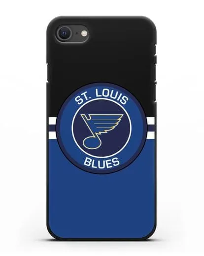 Чехол с символикой St. Louis Blues силиконовый для iPhone SE 2020