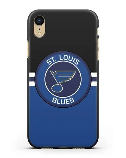 Чехол с символикой St. Louis Blues силиконовый для iPhone XR