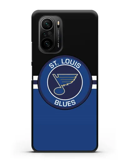 Чехол с символикой St. Louis Blues силиконовый для Xiaomi Poco F3