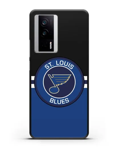Чехол с символикой St. Louis Blues силиконовый для Xiaomi Poco F5 Pro