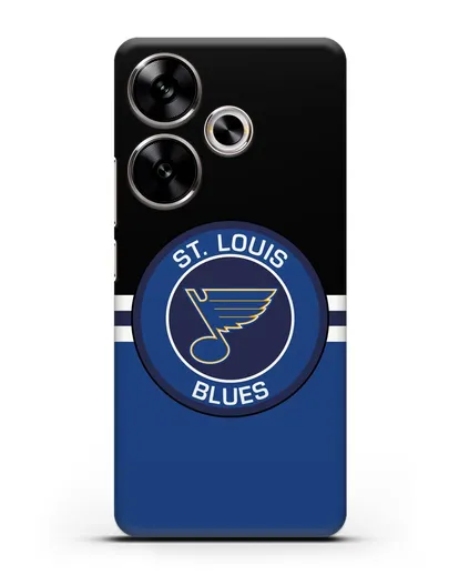 Чехол с символикой St. Louis Blues силиконовый для Xiaomi Poco F6