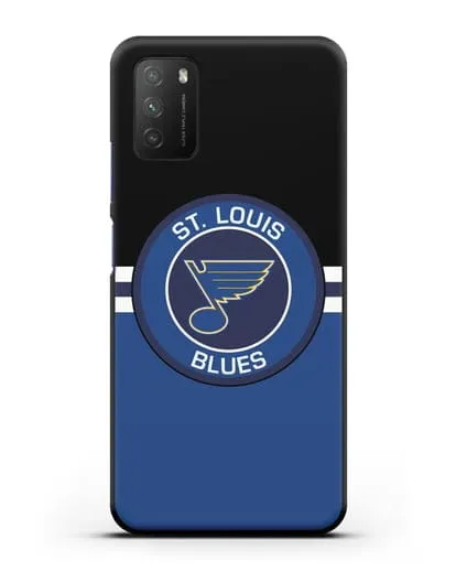 Чехол с символикой St. Louis Blues силиконовый для Xiaomi Poco M3