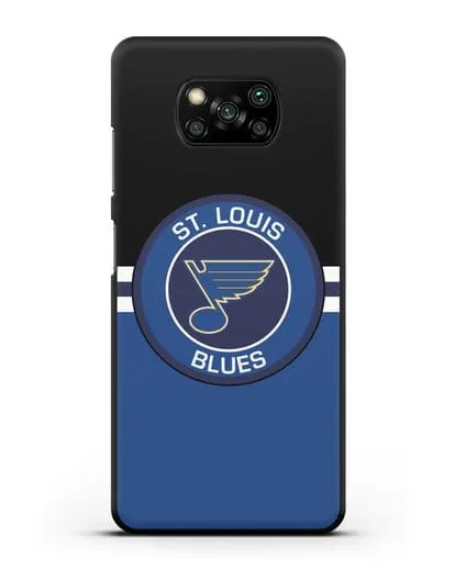 Чехол с символикой St. Louis Blues силиконовый для Xiaomi Poco X3