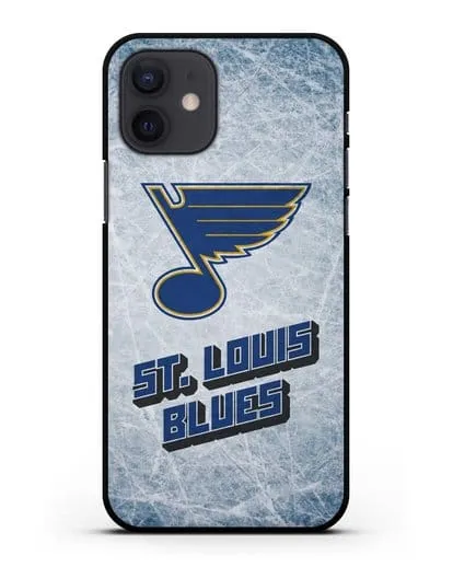 Чехол с рисунком St. Louis Blues силиконовый для iPhone 12