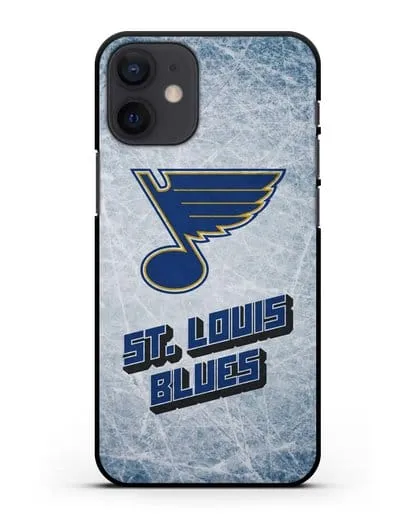Чехол с рисунком St. Louis Blues силиконовый для iPhone 12 mini