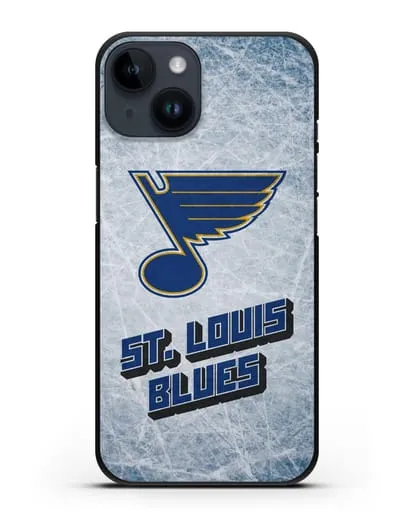Чехол с рисунком St. Louis Blues силиконовый для iPhone 14