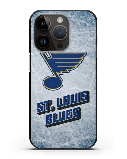 Чехол с рисунком St. Louis Blues силиконовый для iPhone 14 Pro