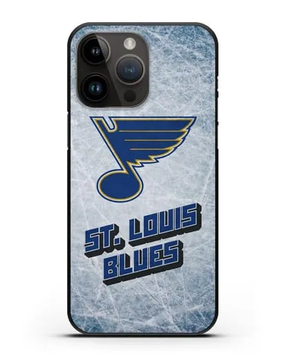 Чехол с рисунком St. Louis Blues силиконовый для iPhone 14 Pro Max