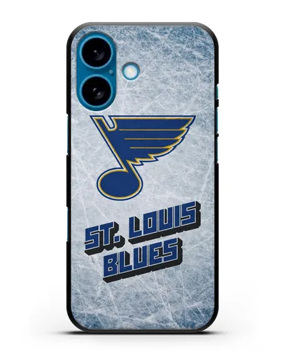 Чехол с рисунком St. Louis Blues силиконовый для iPhone 16