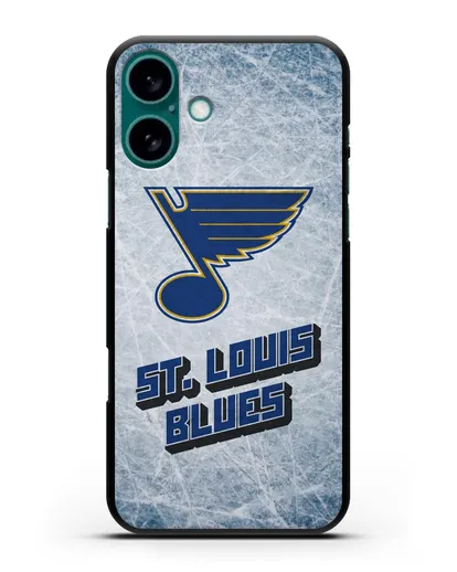Чехол с рисунком St. Louis Blues силиконовый для iPhone 16 Plus