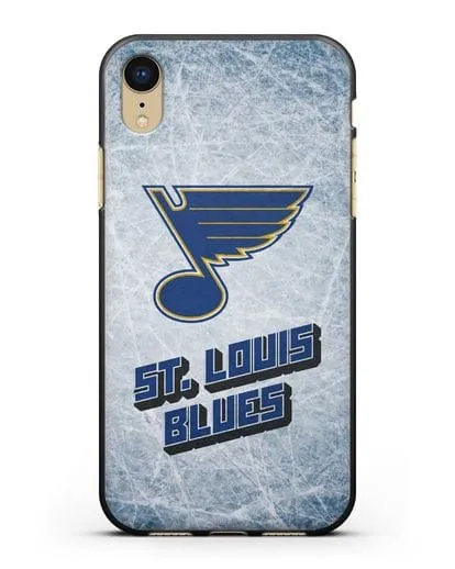 Чехол с рисунком St. Louis Blues силиконовый для iPhone XR