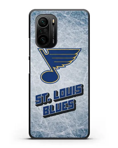 Чехол с рисунком St. Louis Blues силиконовый для Xiaomi Poco F3