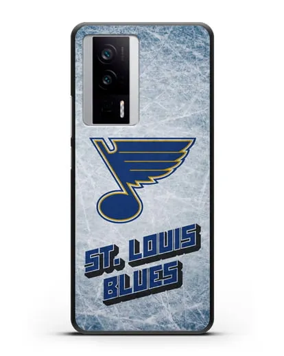 Чехол с рисунком St. Louis Blues силиконовый для Xiaomi Poco F5 Pro