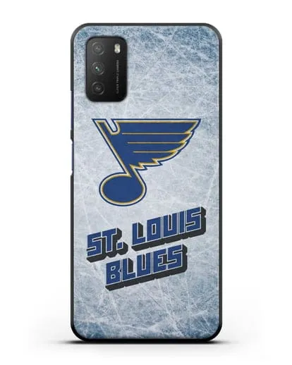 Чехол с рисунком St. Louis Blues силиконовый для Xiaomi Poco M3