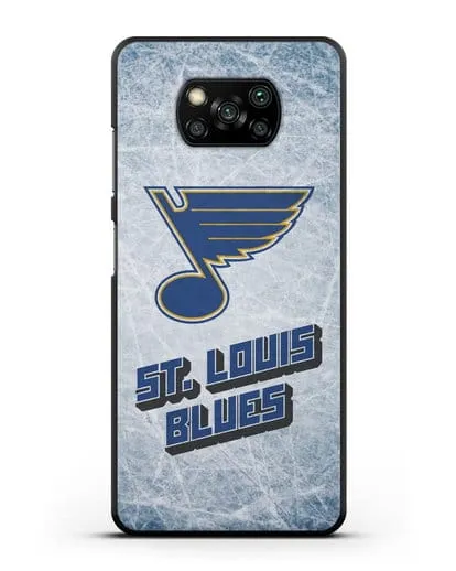 Чехол с рисунком St. Louis Blues силиконовый для Xiaomi Poco X3