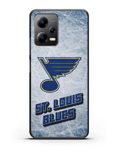 Чехол с рисунком St. Louis Blues силиконовый для Xiaomi Poco X5