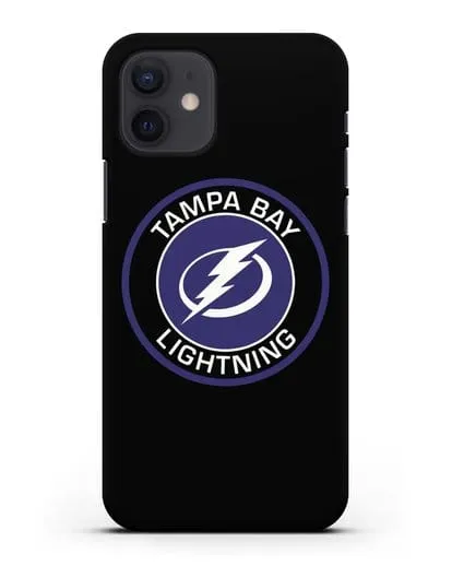 Чеxол с логотипом Tampa Bay Lightning силиконовый для iPhone 12