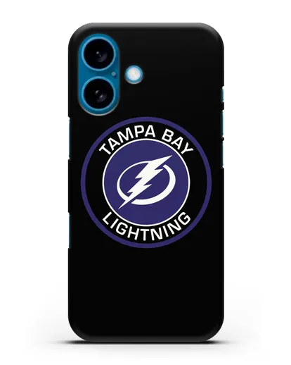 Чеxол с логотипом Tampa Bay Lightning силиконовый для iPhone 16