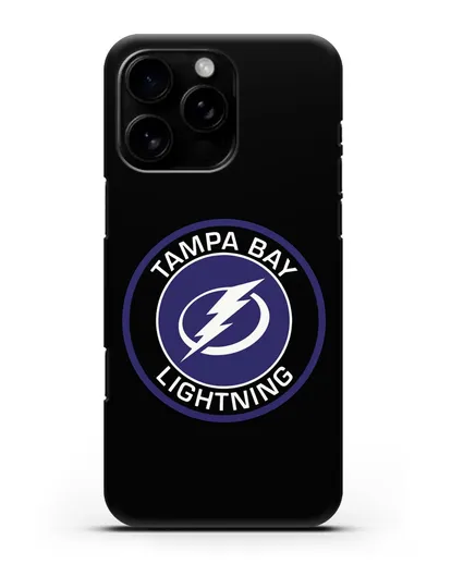 Чеxол с логотипом Tampa Bay Lightning силиконовый для iPhone 16 Pro Max