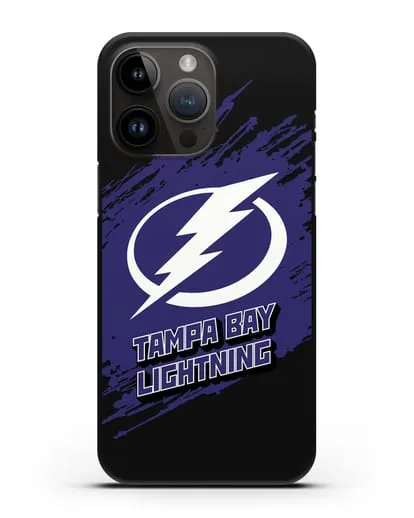 Чехол с надписью ХК Тампа-Бэй Лайтнинг силиконовый для iPhone 14 Pro Max