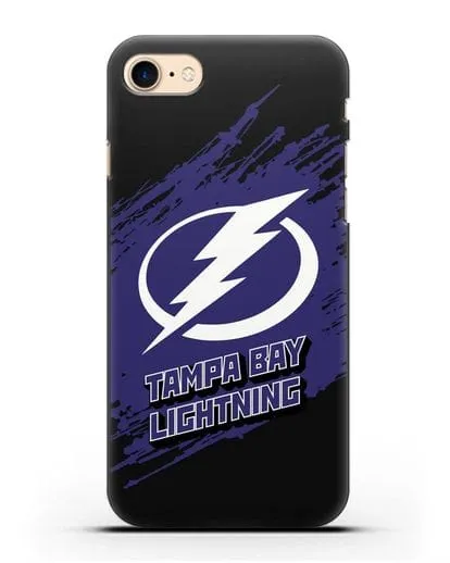 Чехол с надписью ХК Тампа-Бэй Лайтнинг силиконовый для iPhone 8