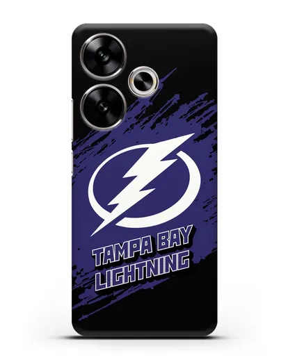 Чехол с надписью ХК Тампа-Бэй Лайтнинг силиконовый для Xiaomi Poco F6