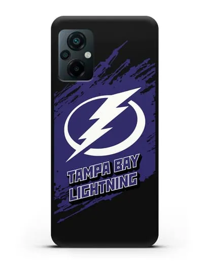 Чехол с надписью ХК Тампа-Бэй Лайтнинг силиконовый для Xiaomi Poco M5