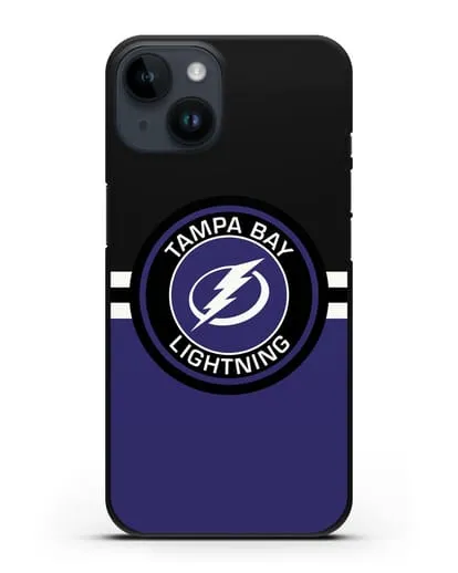 Чехол с символикой Tampa Bay Lightning силиконовый для iPhone 14