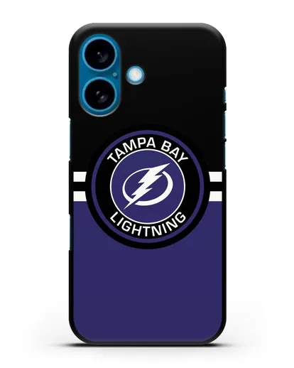 Чехол с символикой Tampa Bay Lightning силиконовый для iPhone 16
