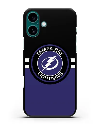 Чехол с символикой Tampa Bay Lightning силиконовый для iPhone 16 Plus