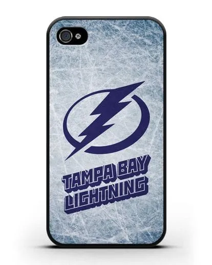 Чехол с рисунком Tampa Bay Lightning силиконовый для iPhone 4/4s