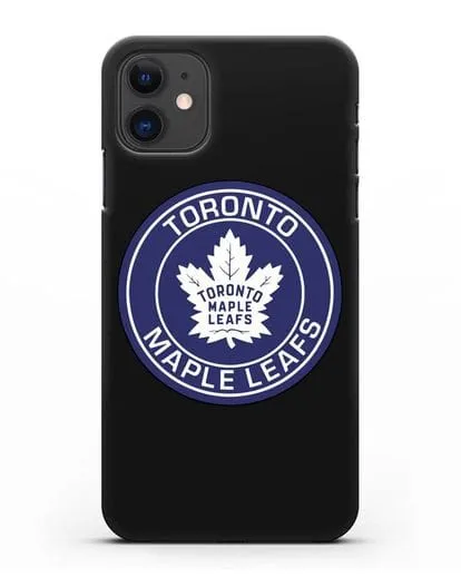 Чеxол с логотипом Toronto Maple Leafs силиконовый для iPhone 11