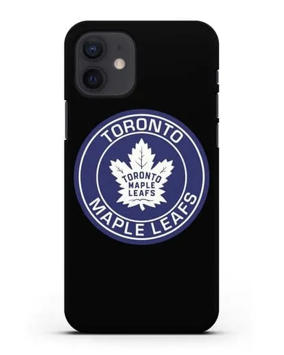 Чеxол с логотипом Toronto Maple Leafs силиконовый для iPhone 12