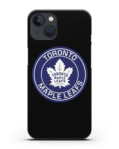 Чеxол с логотипом Toronto Maple Leafs силиконовый для iPhone 13
