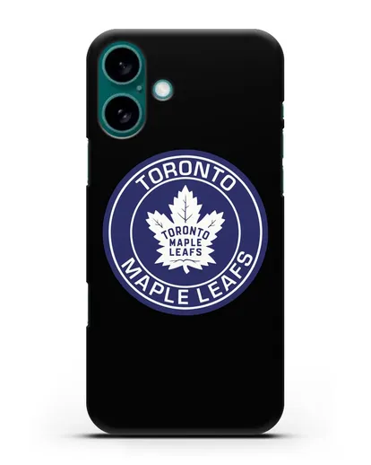 Чеxол с логотипом Toronto Maple Leafs силиконовый для iPhone 16 Plus