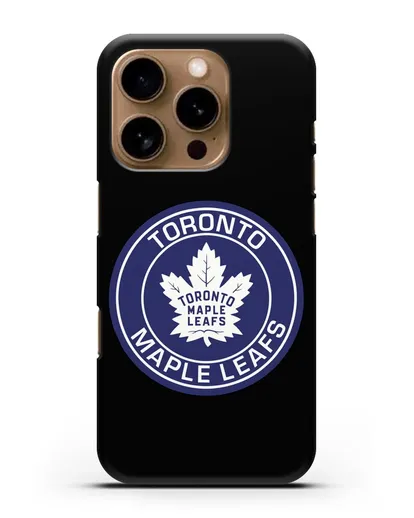 Чеxол с логотипом Toronto Maple Leafs силиконовый для iPhone 16 Pro