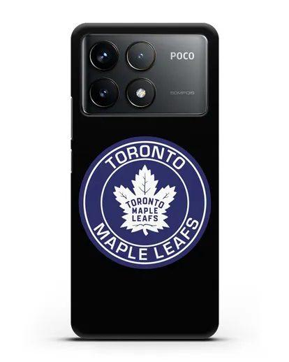 Чеxол с логотипом Toronto Maple Leafs силиконовый для Xiaomi Poco F6 Pro