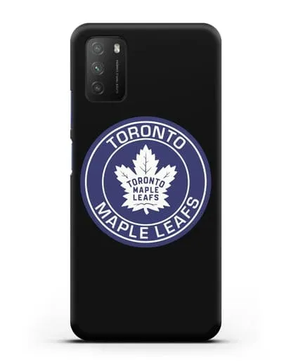 Чеxол с логотипом Toronto Maple Leafs силиконовый для Xiaomi Poco M3