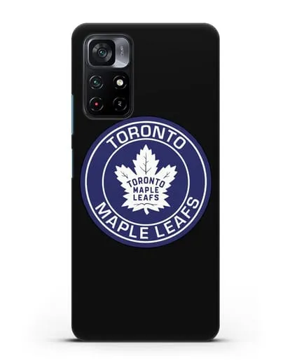 Чеxол с логотипом Toronto Maple Leafs силиконовый для Xiaomi Poco M4 Pro 5G